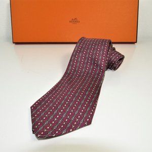 HERMES Purple Necktie